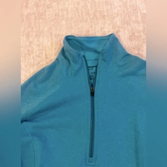 Patagonia Women's Capilene 3 Midweight Zip Neck Teal Crew Top X Small - Picture 3 of 5
